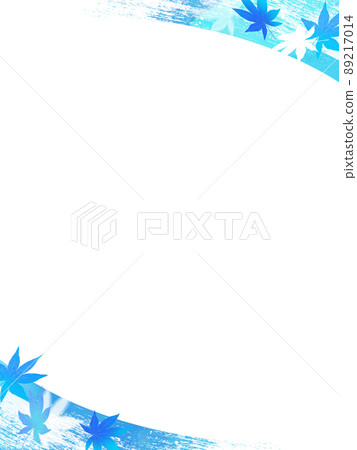 Cool autumn leaves and wave background Cool autumn leaves and wave background 89217014