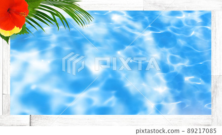 Frame material with the image of a tropical country 89217085