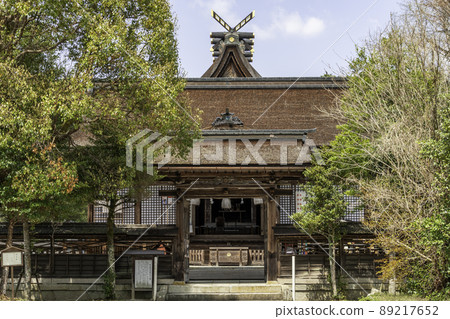 岡山縣津山市中山神社海殿和中門 岡山縣津山市中山神社海殿和中門 89217652