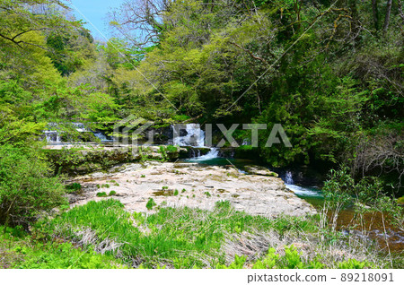 小手川 宮島峽谷 一瀧 小矢部市 89218091