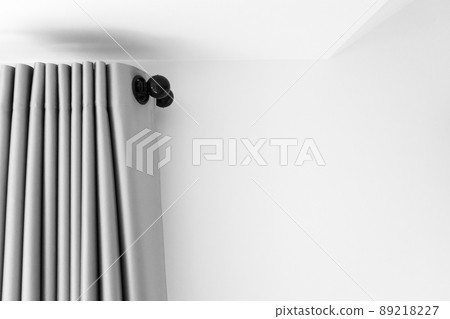 Curtain window interior decoration in living room 89218227