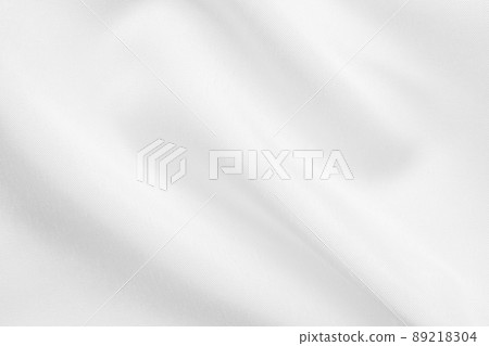 Abstract white fabric with soft wave texture background 89218304