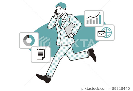 被日程追趕的商務人士男性 89218440