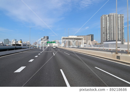 首都高速灣岸線筱目附近 首都高速灣岸線筱目附近 89218686