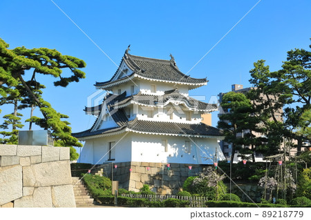 [香川縣]晴天下的高松城東之丸砲台（玉藻公園） 89218779