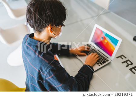 Young man in a mask Young man in a mask 89219371