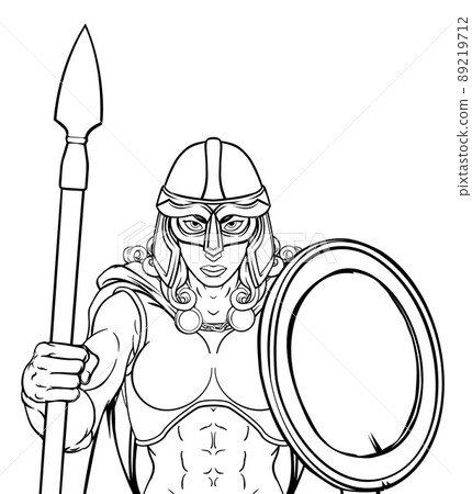 Viking Trojan Spartan Celtic Warrior Knight Woman Viking Trojan Spartan Celtic Warrior Knight Woman 89219712
