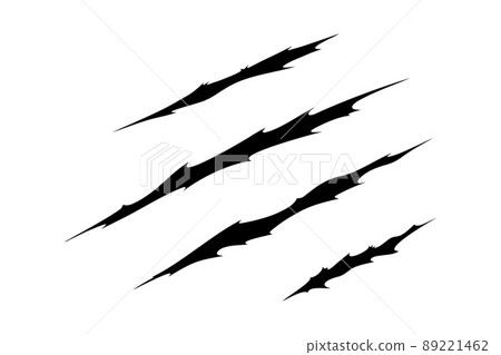 Claw scratches of wild animal. Cat scratches marks isolated in white background. Vector illustration Claw scratches of wild animal. Cat scratches marks isolated in white background. Vector illustration 89221462