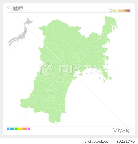 Miyagi Prefecture Map / Miyagi Map 89221770