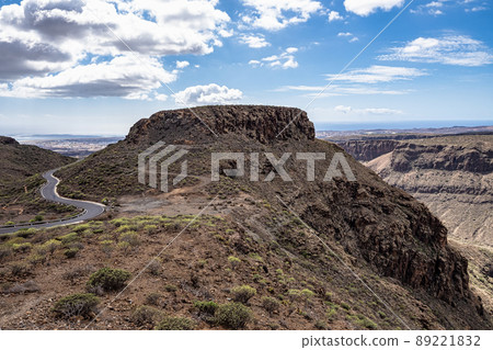View from Degollada de las Yeguas Viewpoint on the Barranco de Fataga, Gran Canaria, Canary Islands, Spain View from Degollada de las Yeguas Viewpoint on the Barranco de Fataga, Gran Canaria, Canary Islands, Spain 89221832
