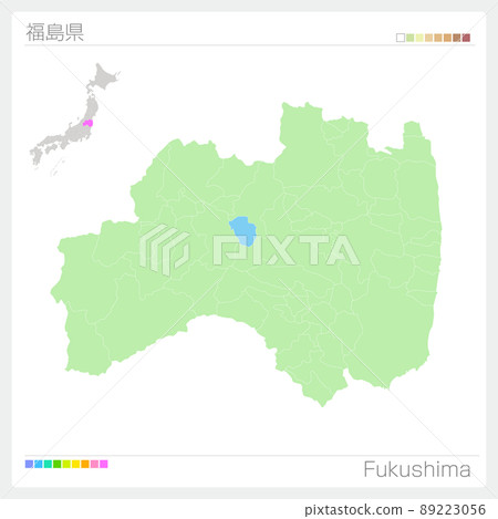 Map of Fukushima Prefecture ・ Fukushima Map Map of Fukushima Prefecture ・ Fukushima Map 89223056