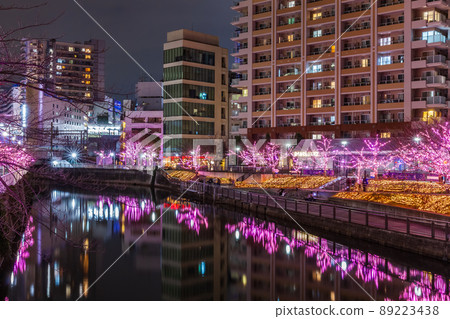 目黑川冬季櫻花燈飾 東京冬景 目黑川冬季櫻花燈飾 東京冬景 89223438