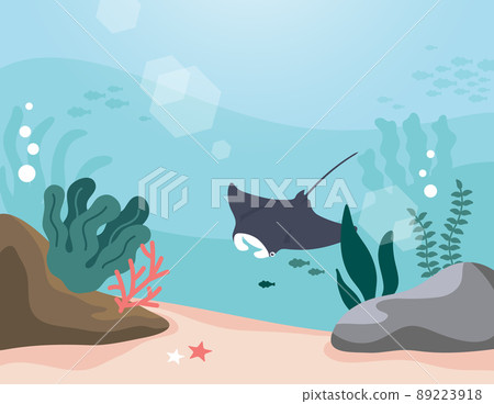 涼爽的夏天水下插圖 05 涼爽的夏天水下插圖 05 89223918