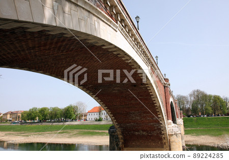 The bridge over the Kupa at Sisak, Croatia 89224285