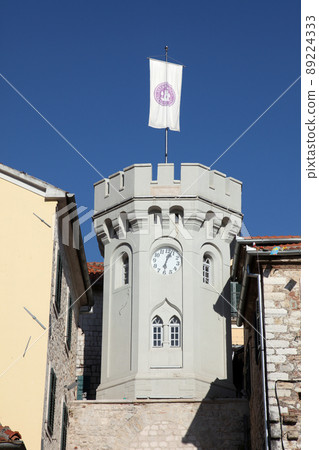 Old town, Clock Tower in Herceg Novi, Montenegro 89224333