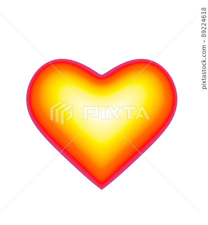 Heart icon isolated on white background. - Stock Illustration [89224618 ...
