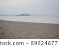 Sandy beach and Enoshima 89224877