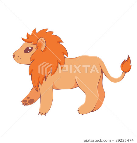 cute kawaii lion cute kawaii lion 89225474