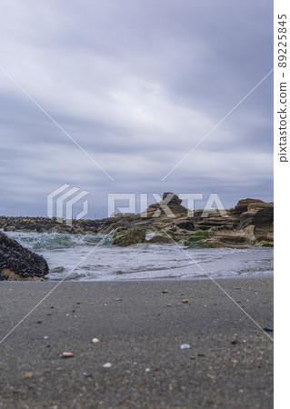 Rocky area on the Hatsuzaki coast, Hitachi City, Ibaraki Prefecture 89225845