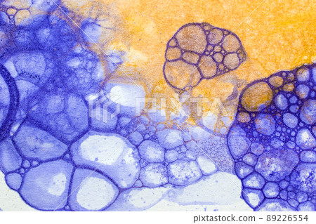 Bubble foam ink print, Abstract cosmic backround, space texture Bubble foam ink print, Abstract cosmic backround, space texture 89226554