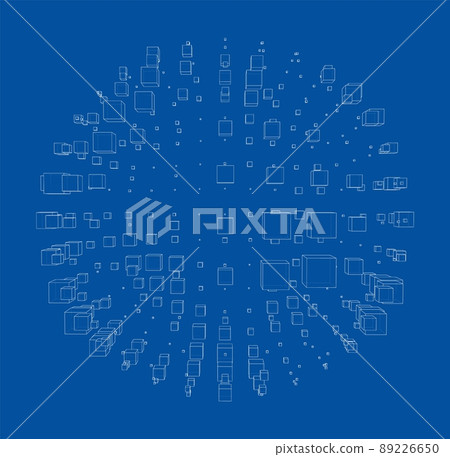 Vector abstract sphere background 89226650