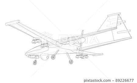 Military Predator Drone. Vector 89226677