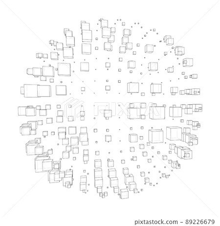 Vector abstract sphere background Vector abstract sphere background 89226679