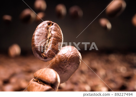 Roasted coffee beans Roasted coffee beans 89227494