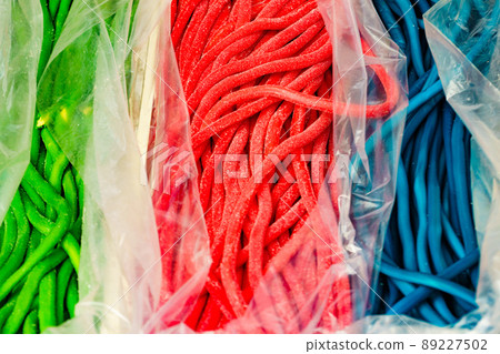 Jelly sweets, colorful chewing candies 89227502
