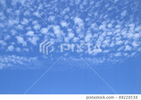 Half blue sky half altocumulus Half blue sky half altocumulus 89228538