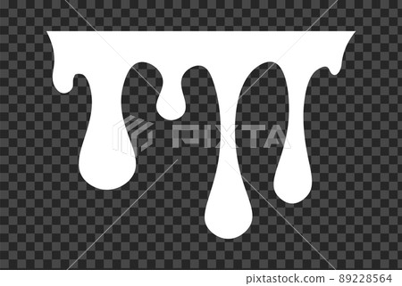 White melt drips, milk yogurt flowing drops. Vector graffiti paint drip blobs White melt drips, milk yogurt flowing drops. Vector graffiti paint drip blobs 89228564