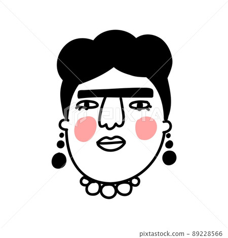 Doodle face. Caricature avatar set. Cartoon cute hipster persons. Vector illustrations Doodle face. Caricature avatar set. Cartoon cute hipster persons. Vector illustrations 89228566
