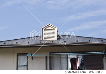 Roof dormer blue sky Roof dormer blue sky 89228835