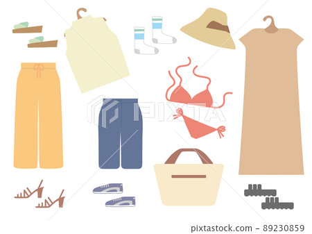 Women's clothing set 2 Summer clothing, dress, short sleeves, sleeveless, sandals, hat Women's clothing set 2 Summer clothing, dress, short sleeves, sleeveless, sandals, hat 89230859