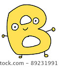 B type illustration 89231991
