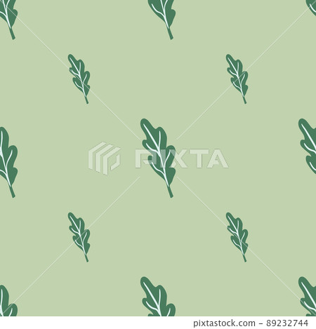 Oak leaf seamless pattern. Plant background. 89232744