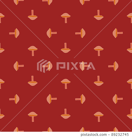 Mushrooms seamless pattern. Fungi background. 89232745