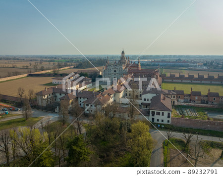 Amazing view of Certosa di Pavia at morning 89232791