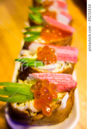 Inarizushi to be served as a decoration 89232816