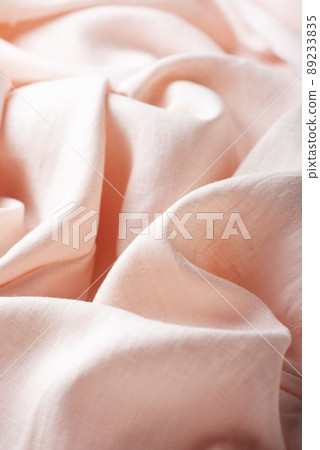 Wavy linen fabric in pink petal color Wavy linen fabric in pink petal color 89233835