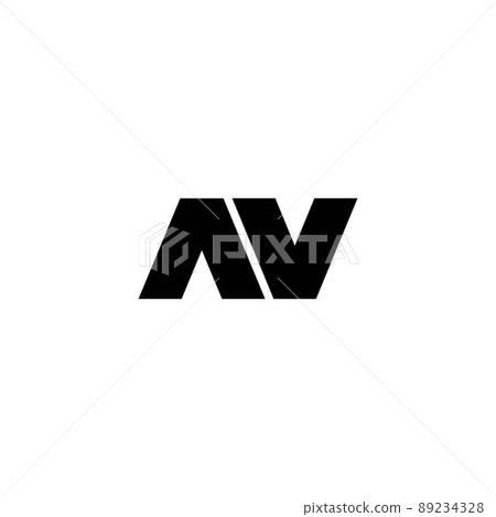 simple and modern initial AV logo simple and modern initial AV logo 89234328