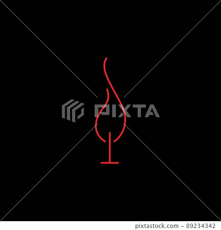 simple and elegant fire tree logo 89234342