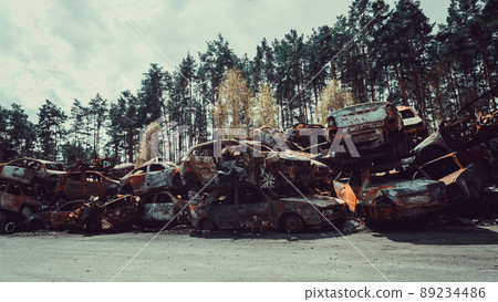 Irpin, Kyiv region, Ukraine - 28 April 2022 89234486