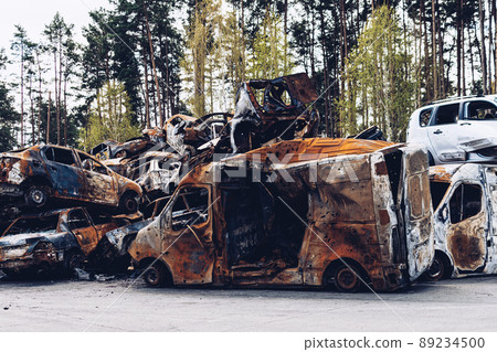 Irpin, Kyiv region, Ukraine - 28 April 2022 89234500