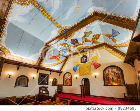 Interior view of the church of The Holy City of the Wichitas 89234693
