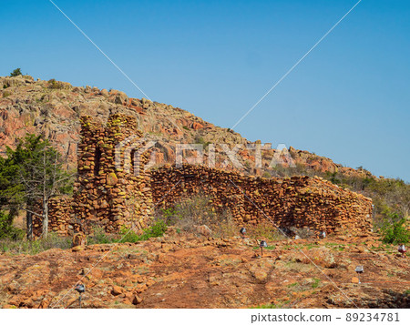 Sunny view of The Holy City of the Wichitas 89234781