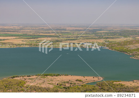 High angle view of the Medicine Park area 89234871
