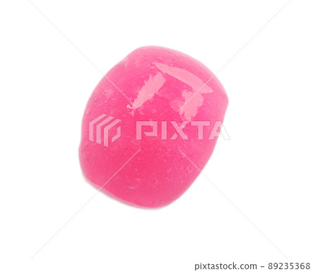 Pink slime isolated on white, top view. Antistress toy Pink slime isolated on white, top view. Antistress toy 89235368