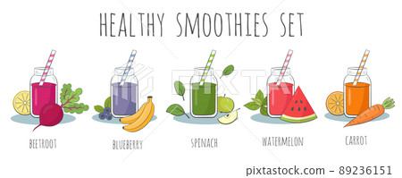 Healthy organic smoothie set Healthy organic smoothie set 89236151