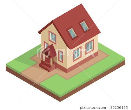 Isometric residential house Isometric residential house 89236155
